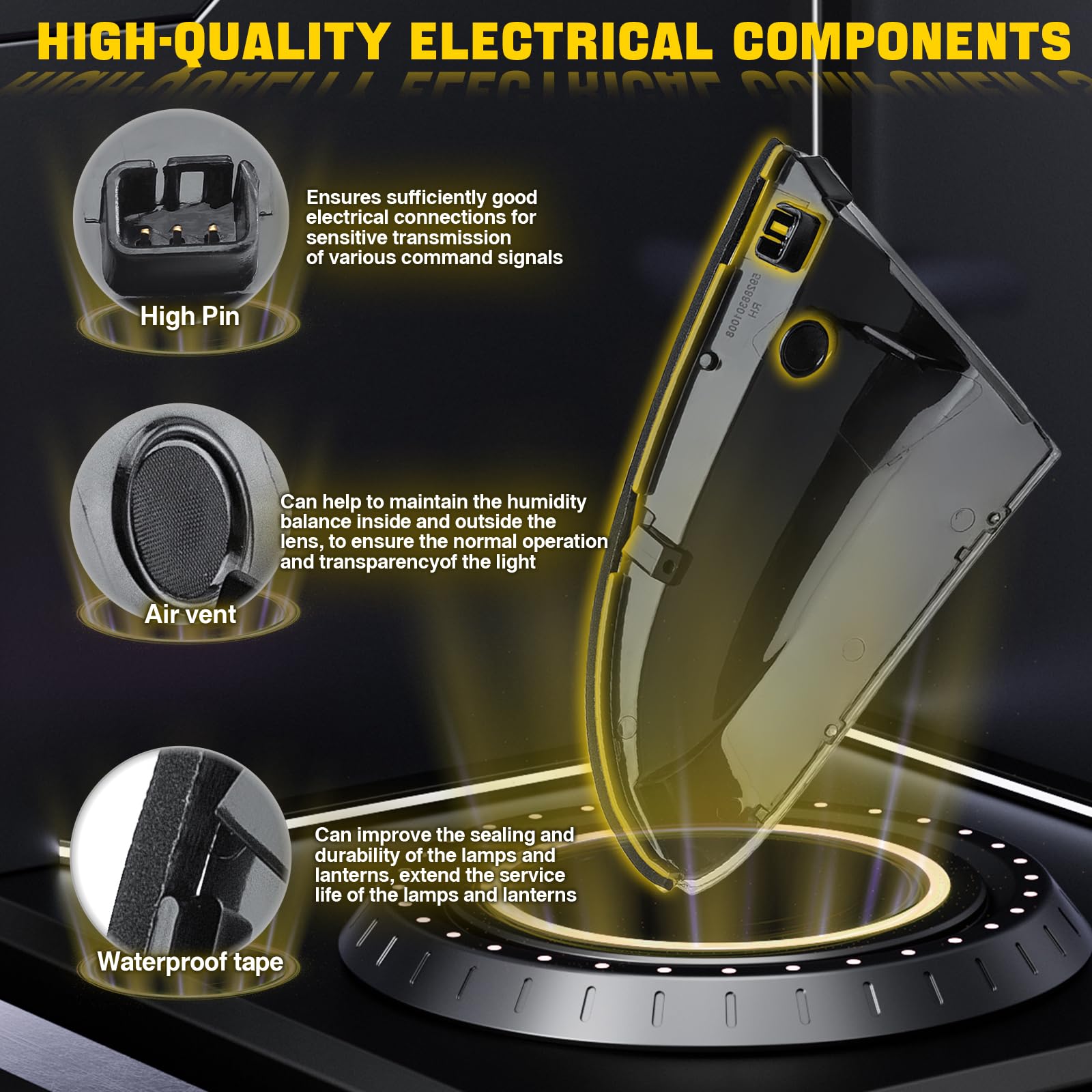 1:1 OEM-style mirror surface by WEILEITE blends with Ram exterior.