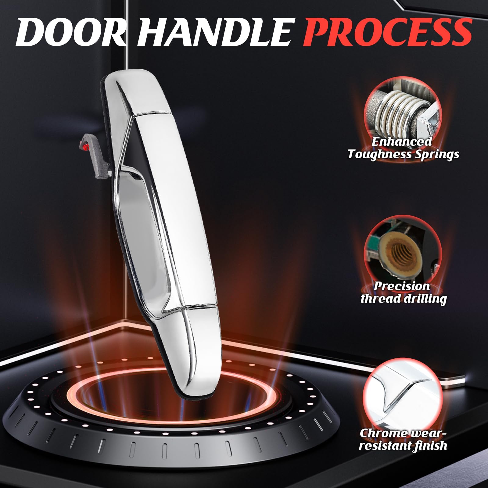 WEILETE chrome front right door handle for Chevy Suburban 1500 ensures reliable daily use