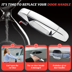 WEILEITE chrome front right door handle for GMC Sierra offers improved grip and durable operation