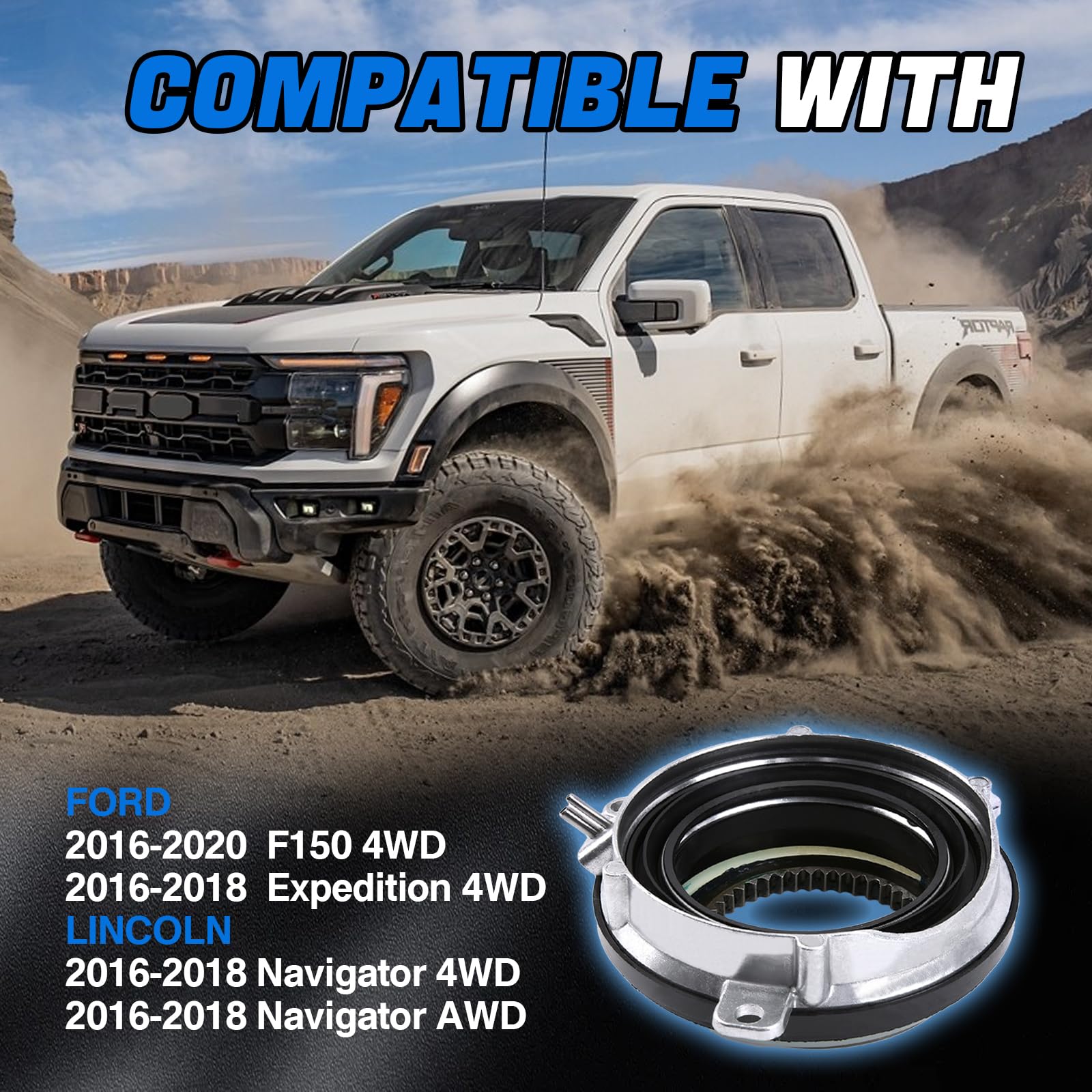 WEILEITE hub locking actuator installed on a vehicle illustrates 4WD reliability