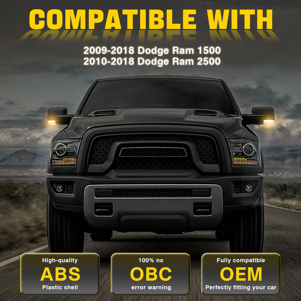 On-road driving scenario showing brighter turn signaling