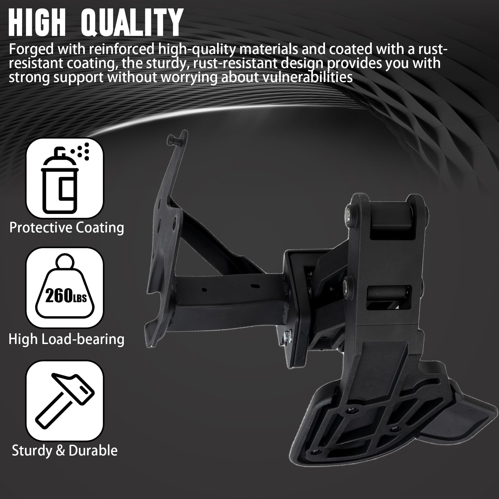 WEILEITE packaging includes heavy-duty rear step for quick setup
