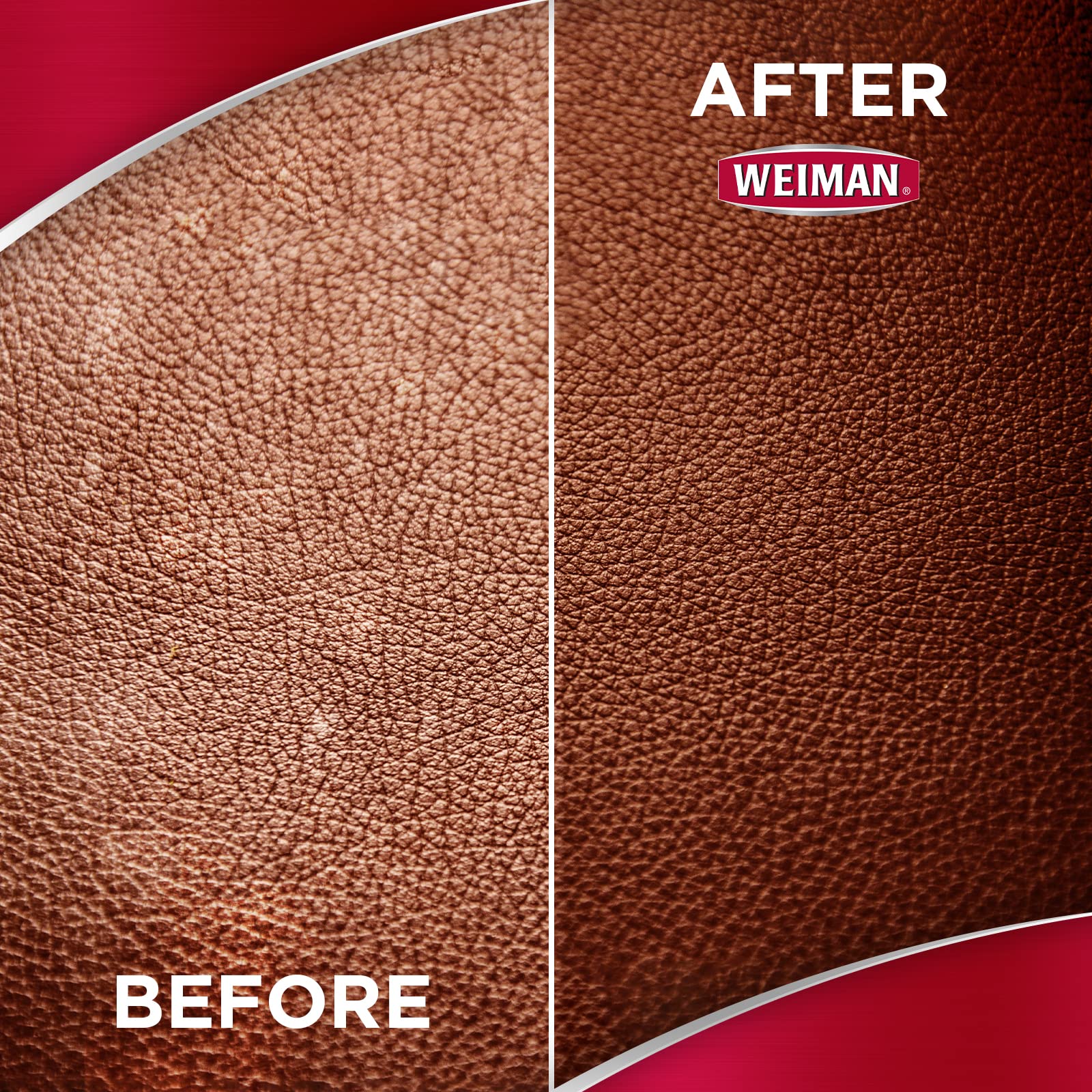Weiman Leather Cleaner Wipes include UV protection layer on leather.