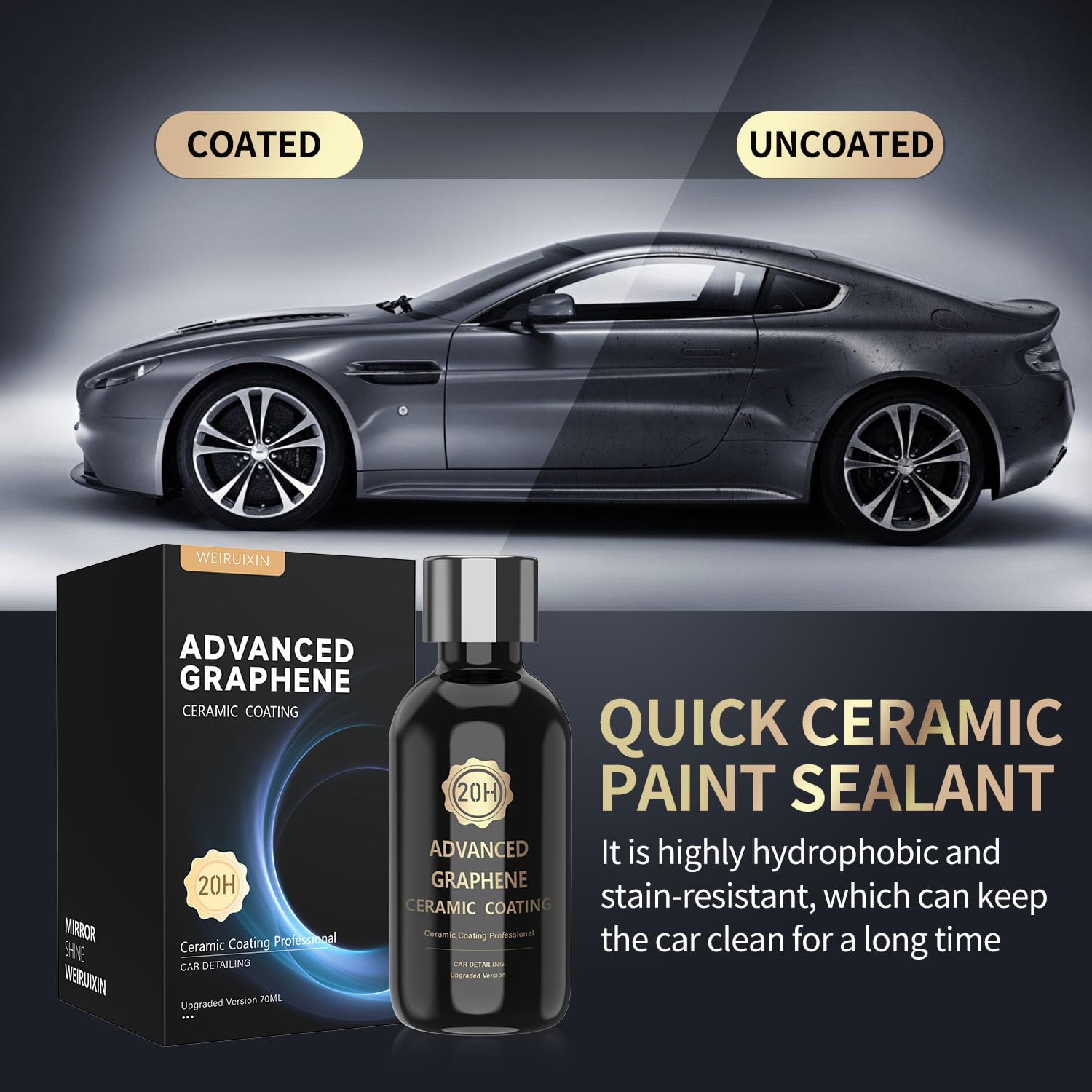 WEIRUIXIN painted surfaces ceramic protection for showroom-like shine.