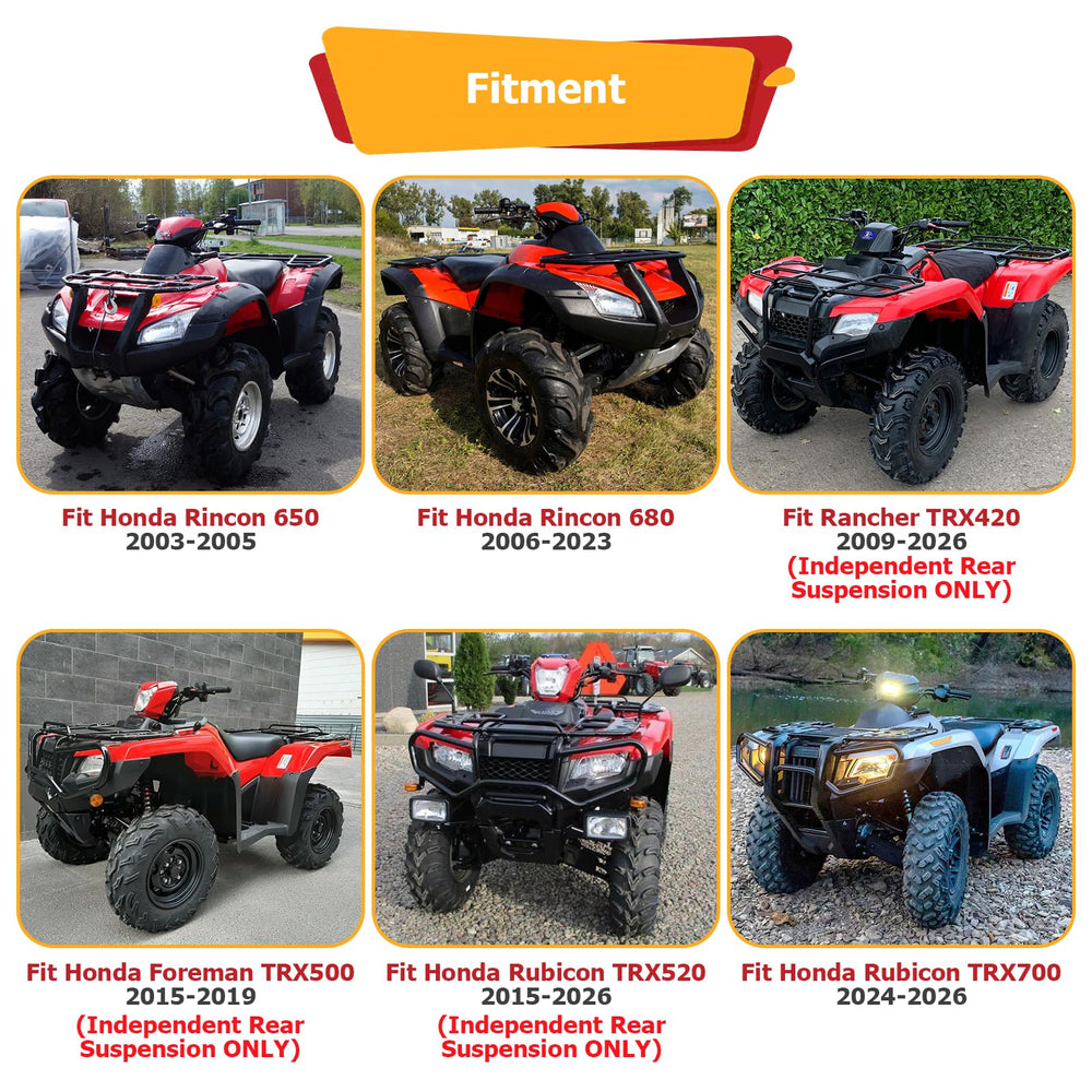WeiSen 2-inch hitch for TRX700 All Models ensures reliable attachments.