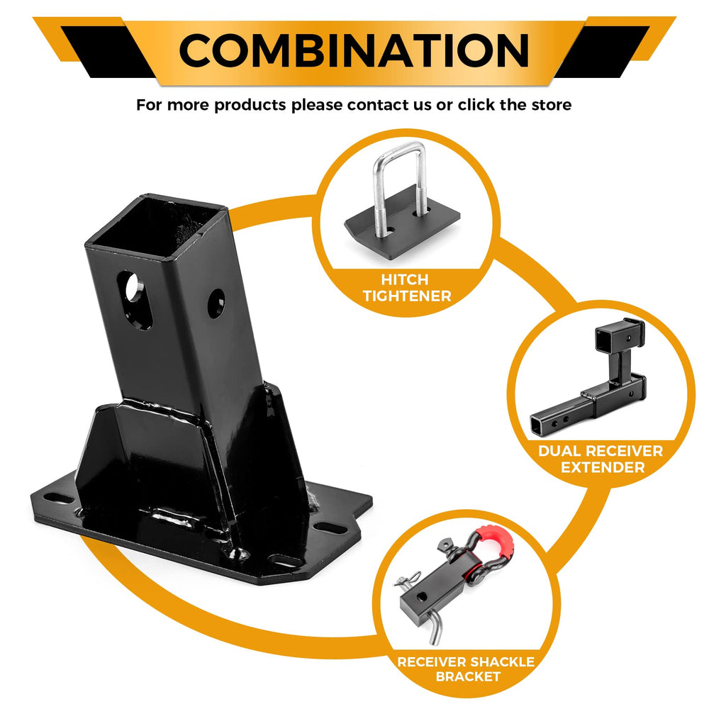 WeiSen front hitch requires no drilling for Polaris Ranger installation