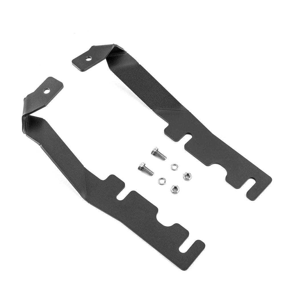 WeiSen upper hood hinge ditch light mount on Dodge Ram for off-road visibility