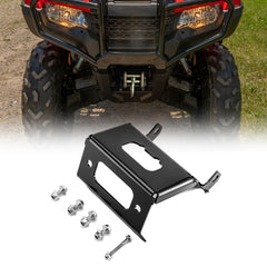 WeiSen winch mount plate on Honda Rancher showcasing sturdy installation
