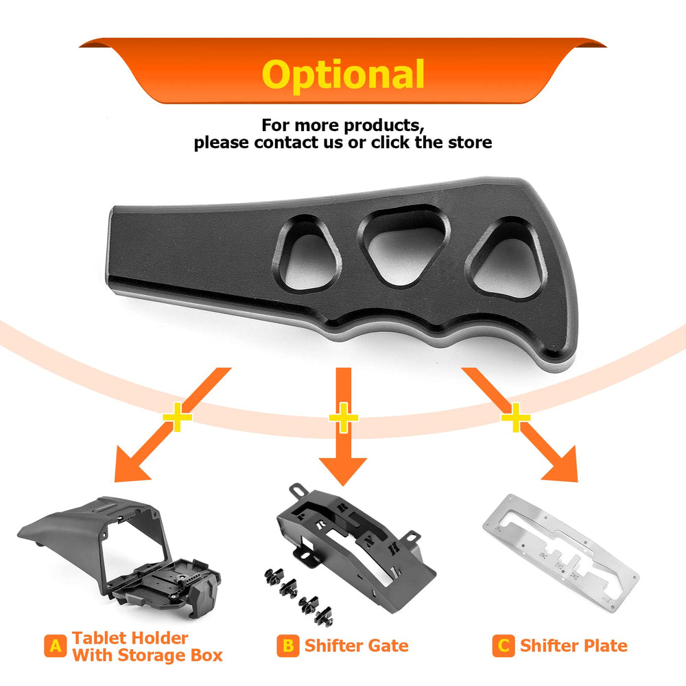 WeiSen UTV X3 shift knob black powder-coated finish for durability
