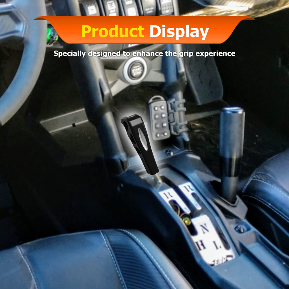 WeiSen UTV X3 shift knob grip close-up emphasizes tactile texture for control