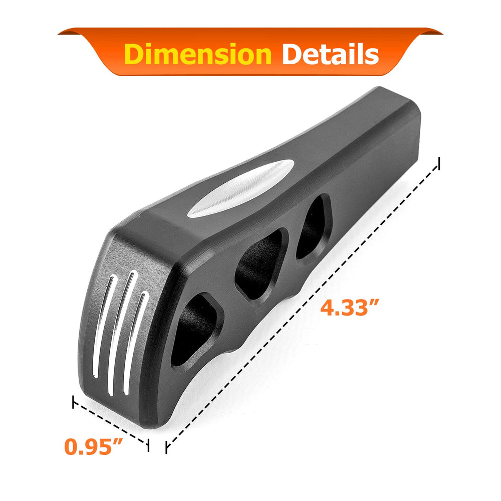 WeiSen UTV X3 shift knob laser-cut detail highlights precise fit