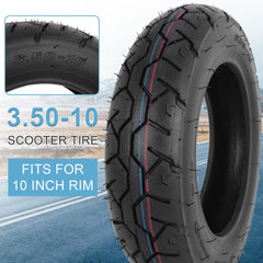 WEIYINGSI 350-10 tubeless tire angled valve stem for easier inflation.