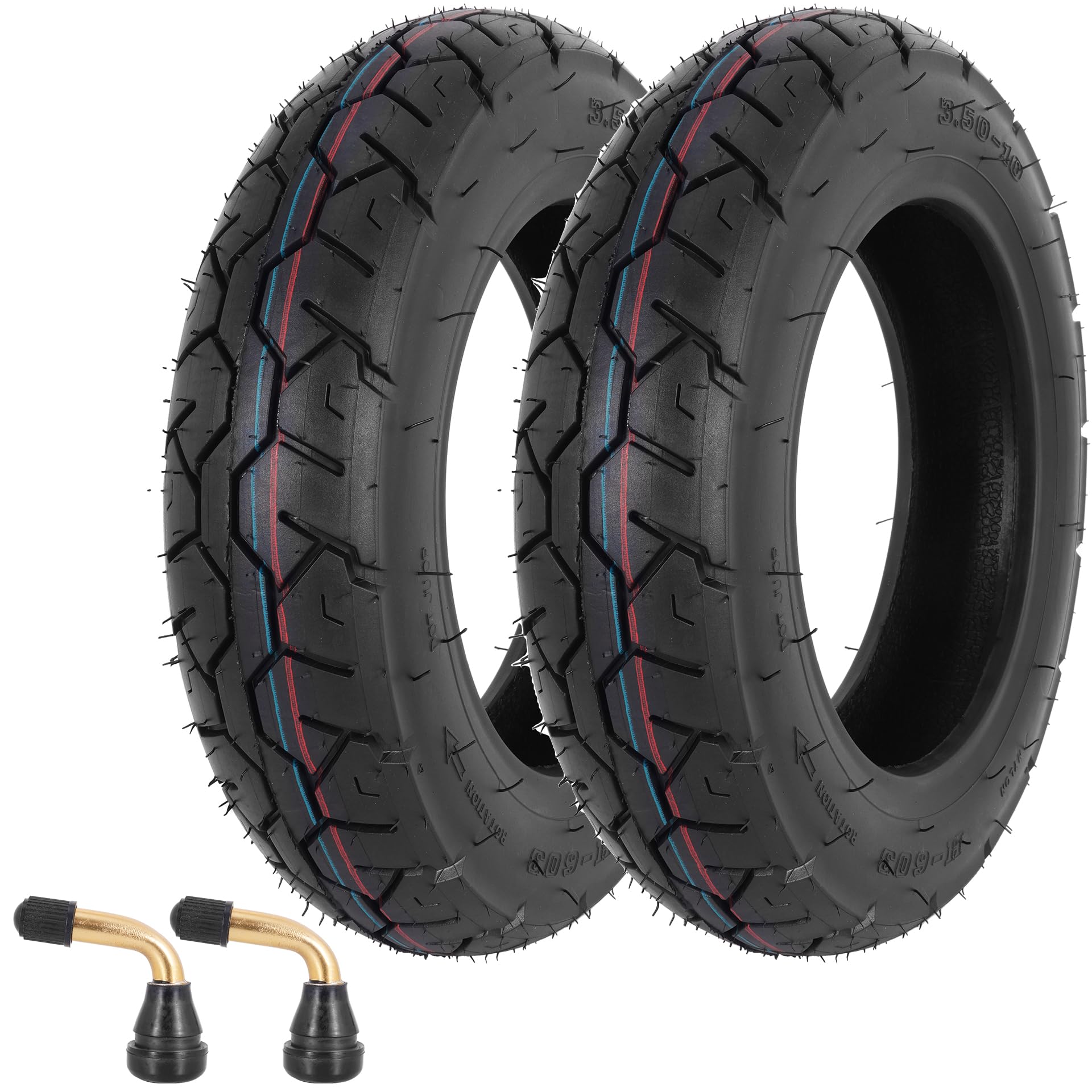 WEIYINGSI 350-10 tubeless tire sidewall enhances puncture resistance for urban scooters.