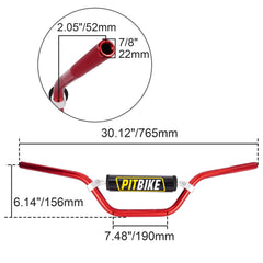 WEIYINGSI 6061-T6 aluminum handlebars offer strength with light weight.