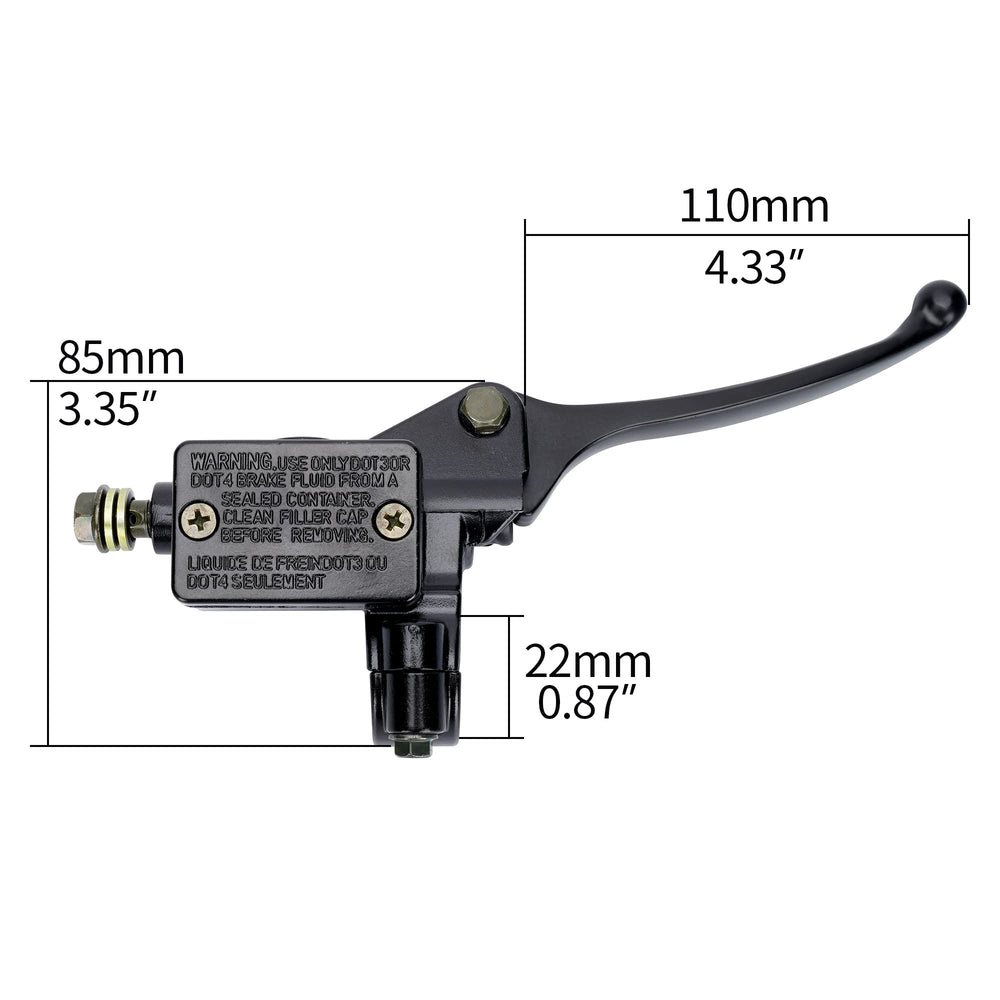 WEIYINGSI brake pump assembly fits 7/8 inch handlebars for easy mounting