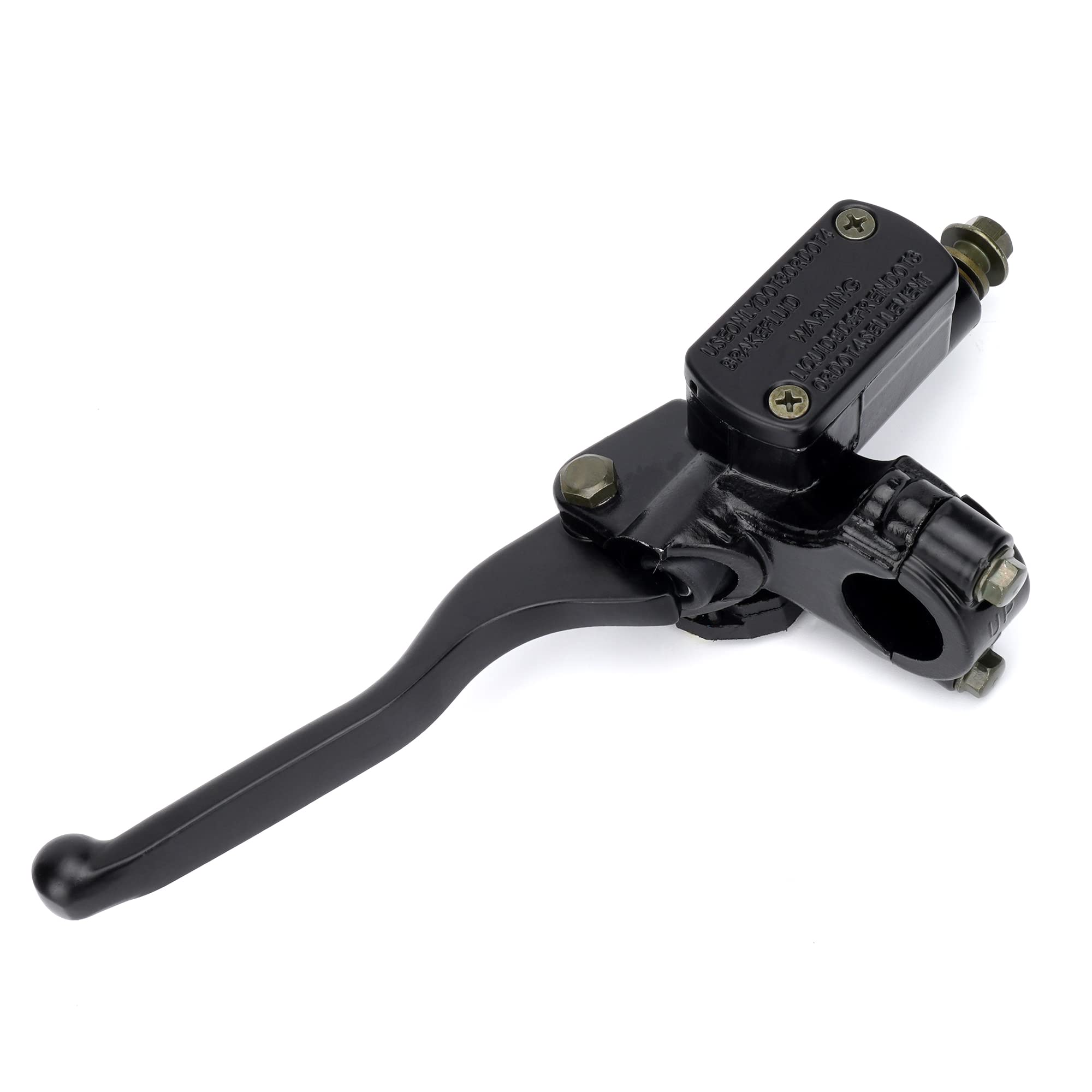WEIYINGSI left hydraulic master cylinder lever for dirt bike — front view highlights solid construction for reliable braking.