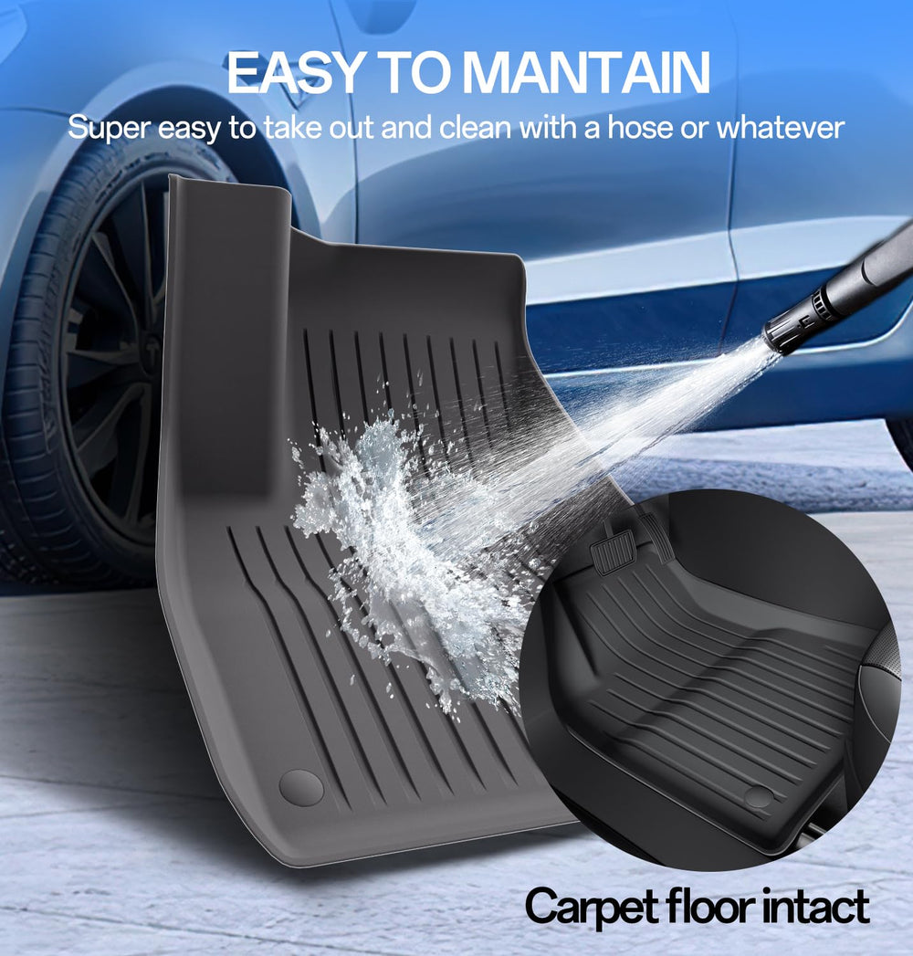 Wekar all-weather mats texture close-up emphasizing durable, easy-clean surface.