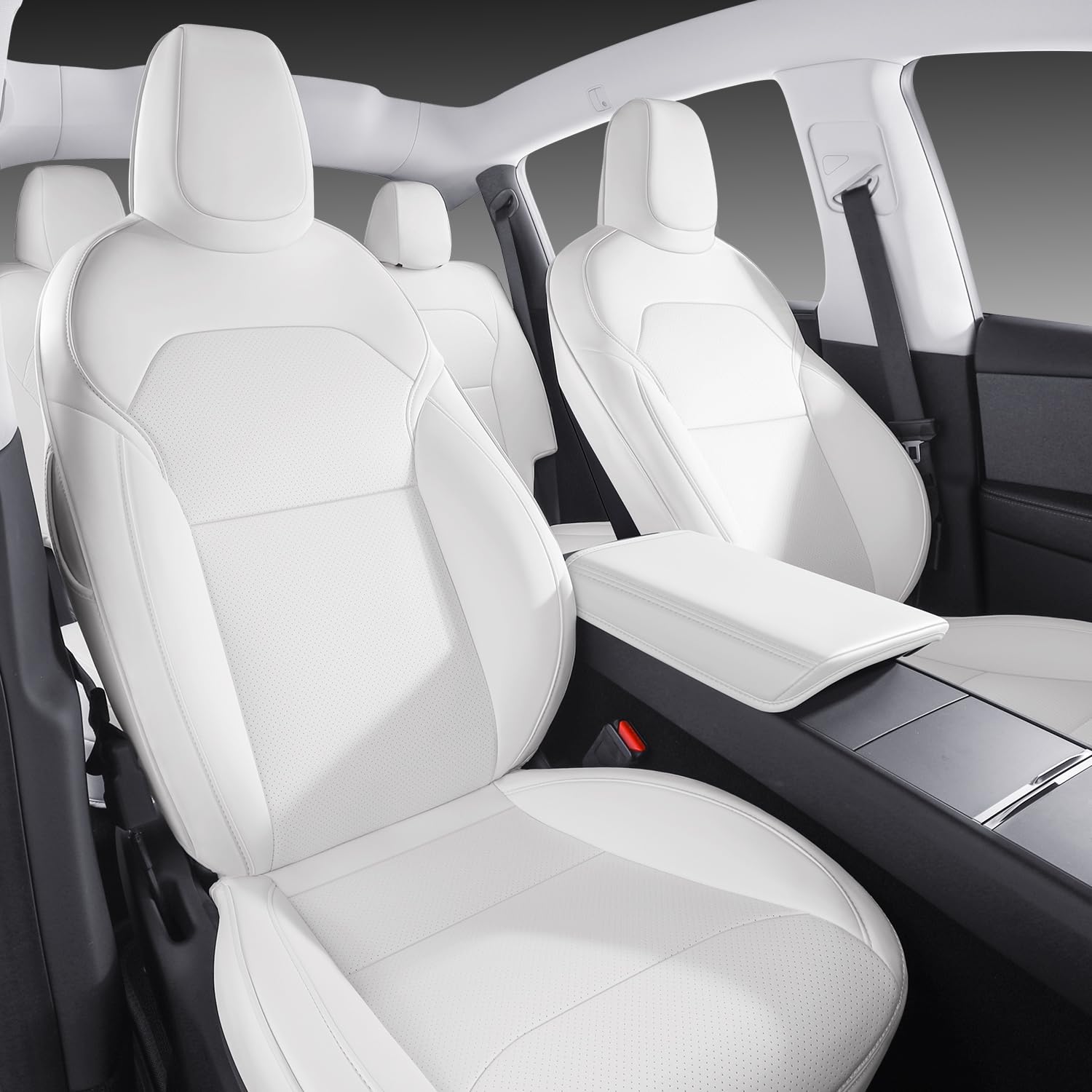 Wekar front seat cover for Model Y 2025-2026 protects upholstery and preserves resale value.