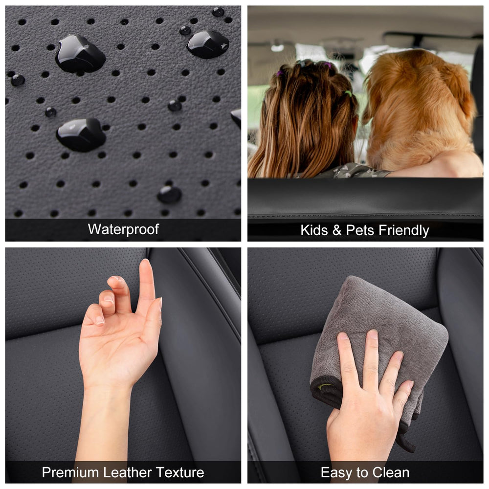 Wekar rear armrest covers for Tesla Model Y, preserves center area