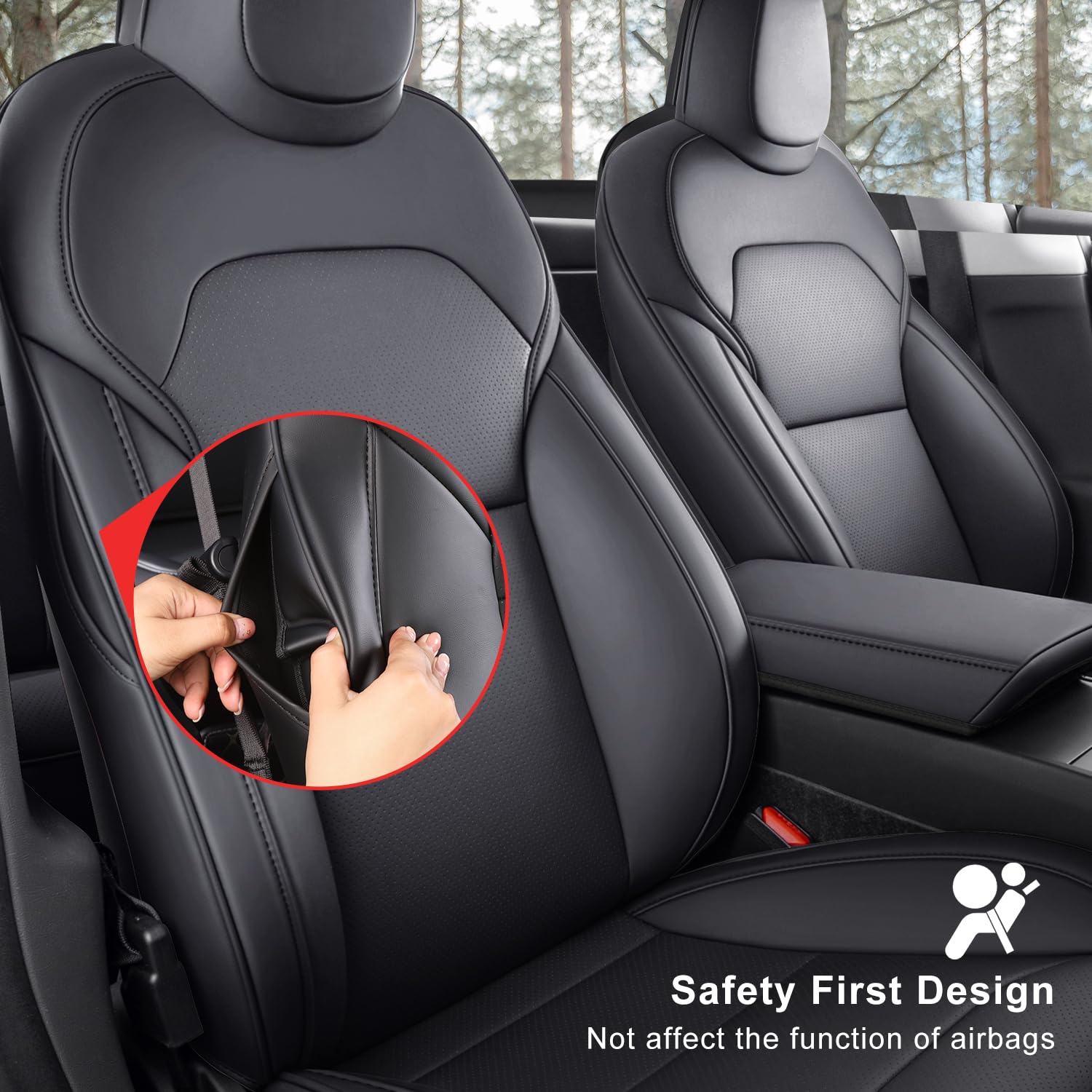Wekar rear seat covers for Tesla Model Y, keeps upholstery clean