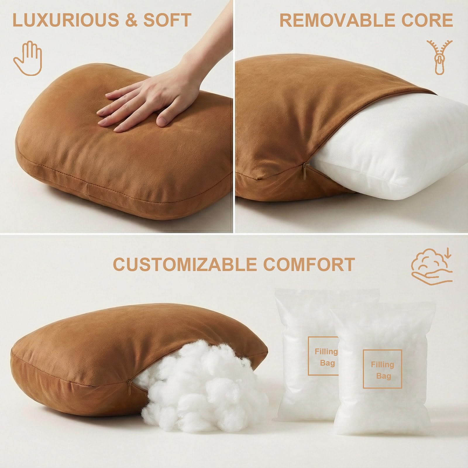 WELBRIT adjustable filling bags let you customize softness