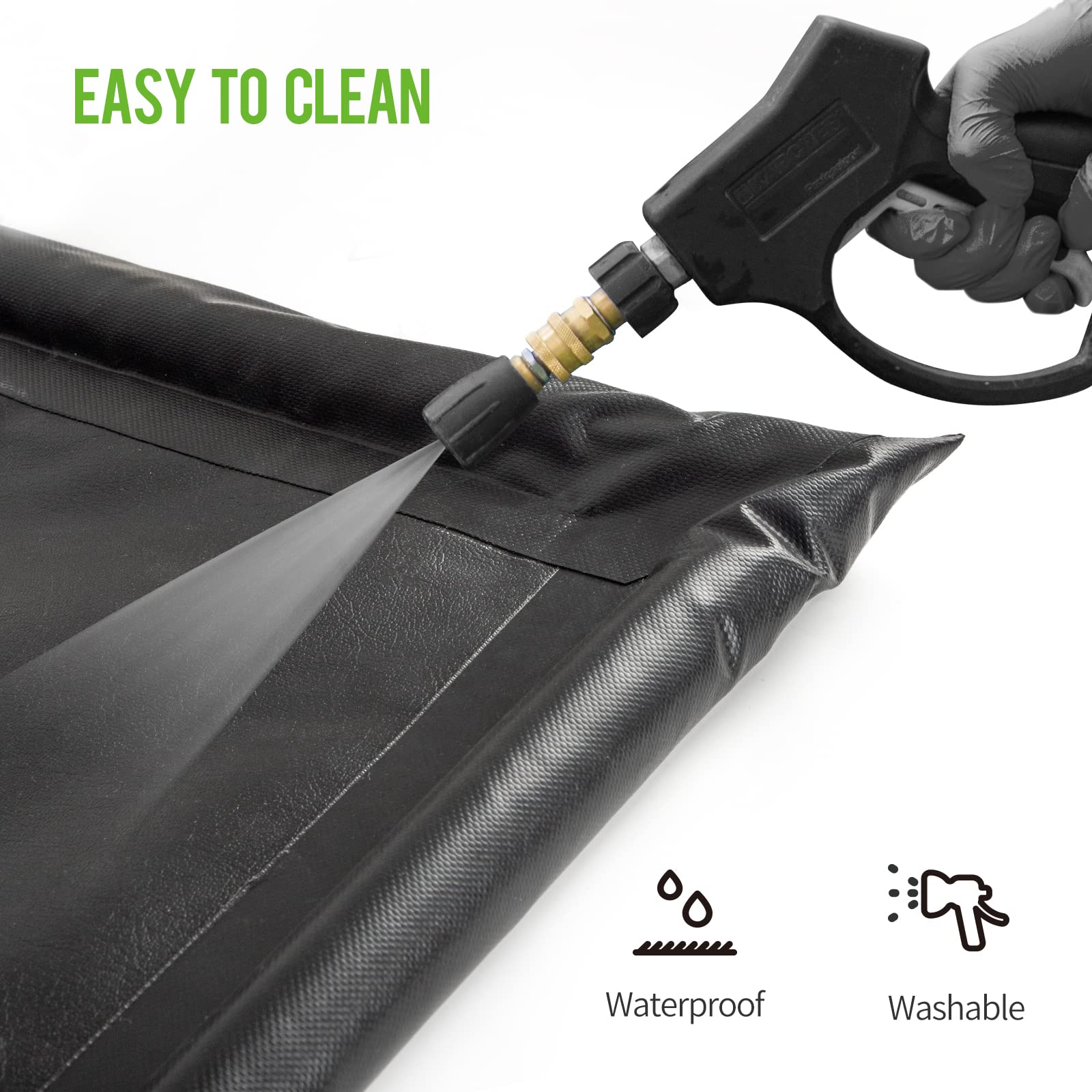 Welkin Containment Mat four size options fit different garages.