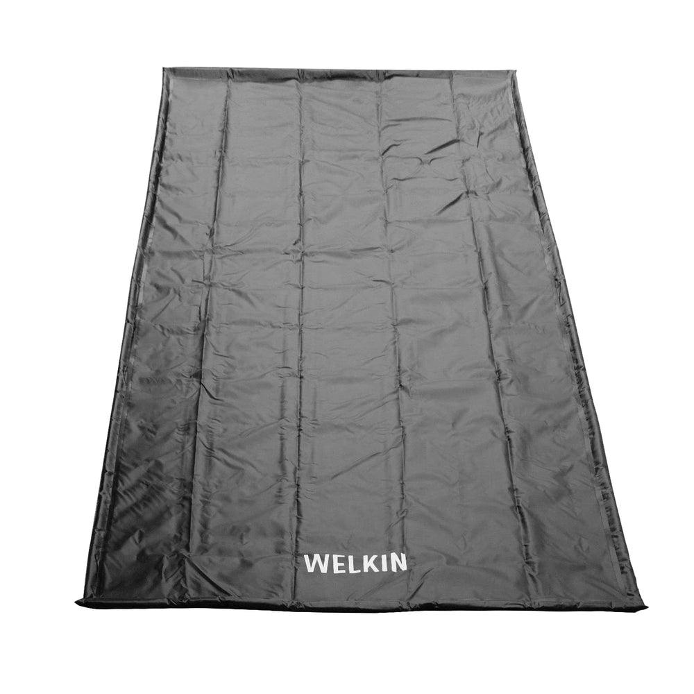 Welkin Containment Mat non-slip surface prevents wheel slippage during parking.