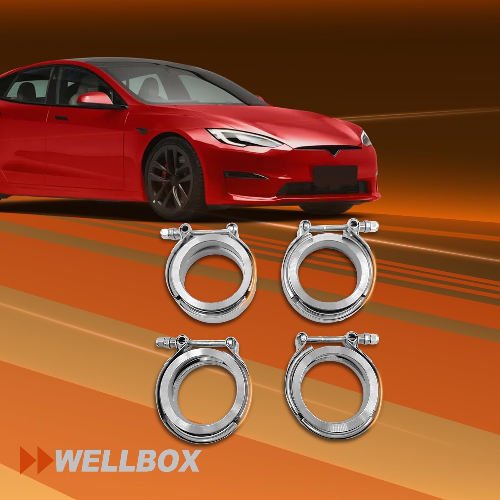 Wellbox downpipe connection detail illustrates uniform pressure around the joint.