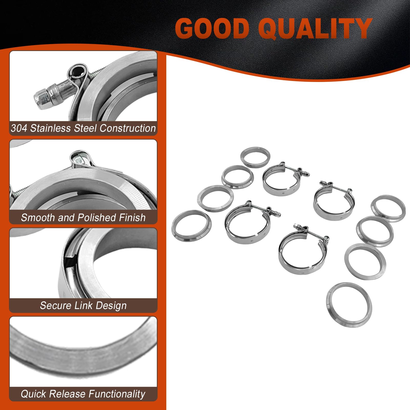 Wellbox V-Band flange connection detail emphasizes secure sealing and easy alignment.