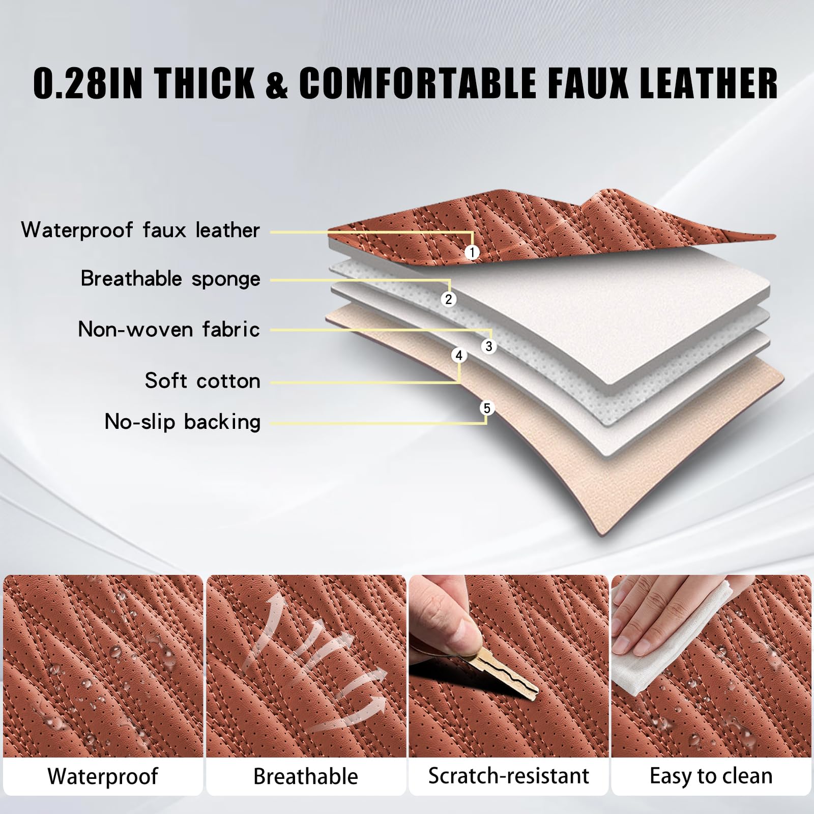 WELLDO waterproof seat protector guards against spills and stains.
