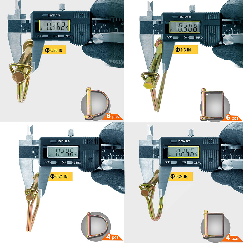 Wellmax trailer pin 3/8 inch arched diameter provides strong locking on heavy loads