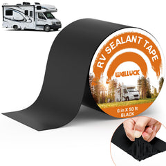 WELLUCK butyl tape on a roof seam provides durable sealing and quick leak protection.