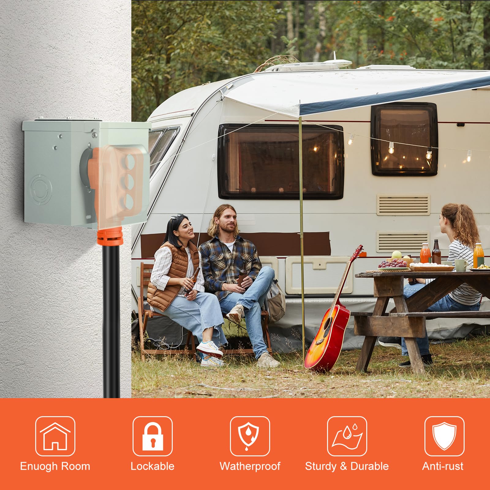 WELLUCK easy-install knockouts simplify wiring at remote sites.