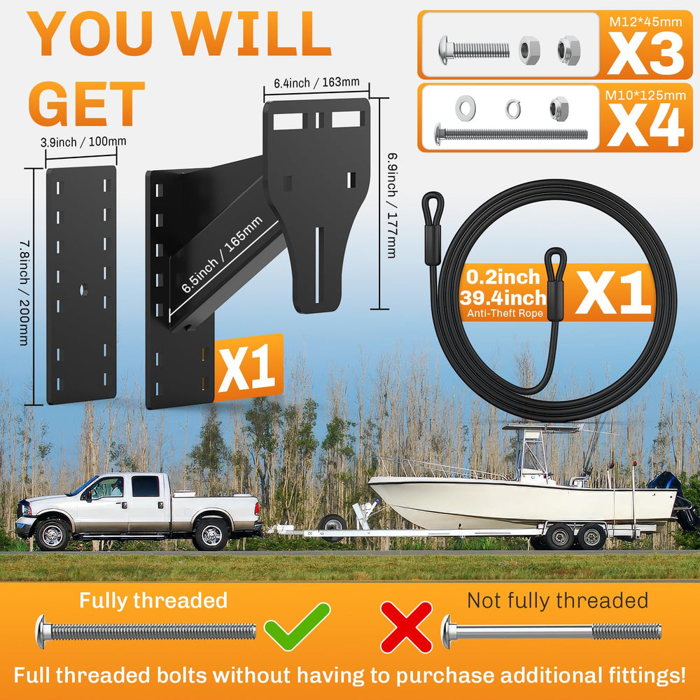 WELLUCK compatible with 4-8 lug patterns for versatile trailer fit.