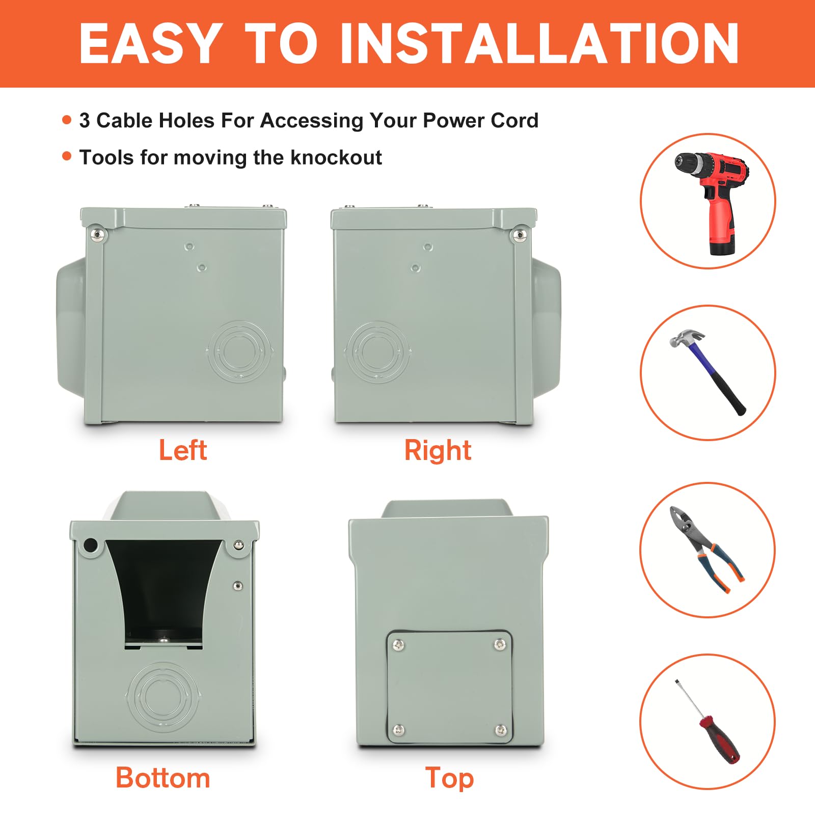 WELLUCK RV cord plugged in demonstrates secure outdoor setup.