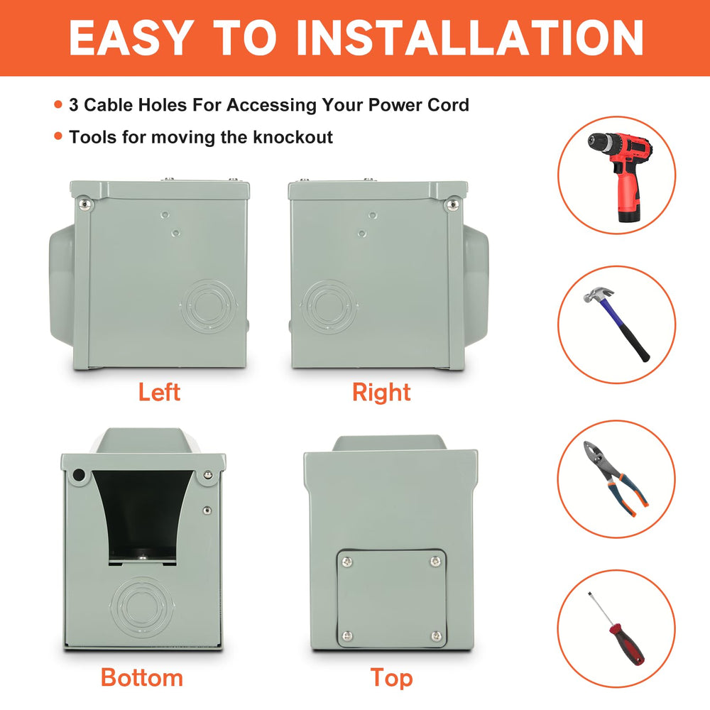 WELLUCK RV cord plugged in demonstrates secure outdoor setup.