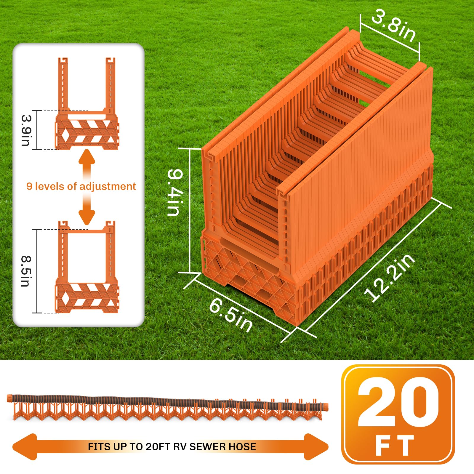 WELLUCK Accordion-adjustment enables flexible hose direction on uneven ground.
