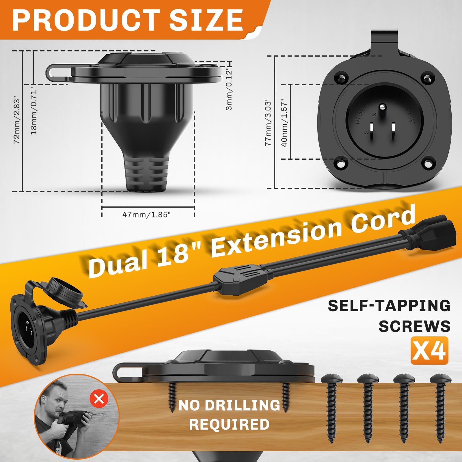 WELLUCK Y-splitter cable offers dual output for multiple devices.