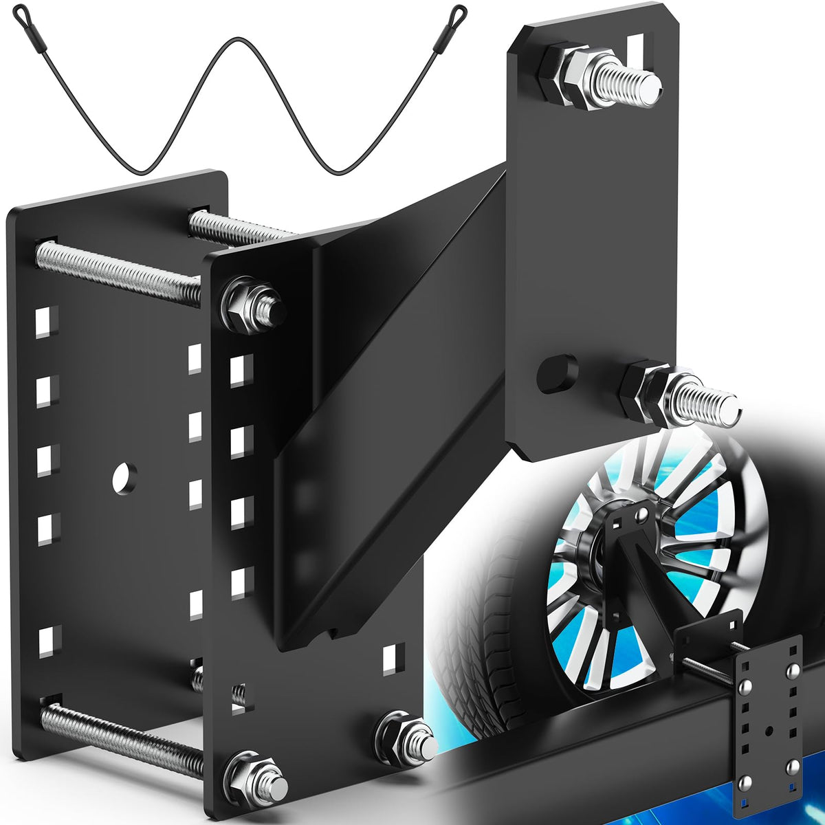 WELLUCK trailer spare tire mount with durable steel construction.