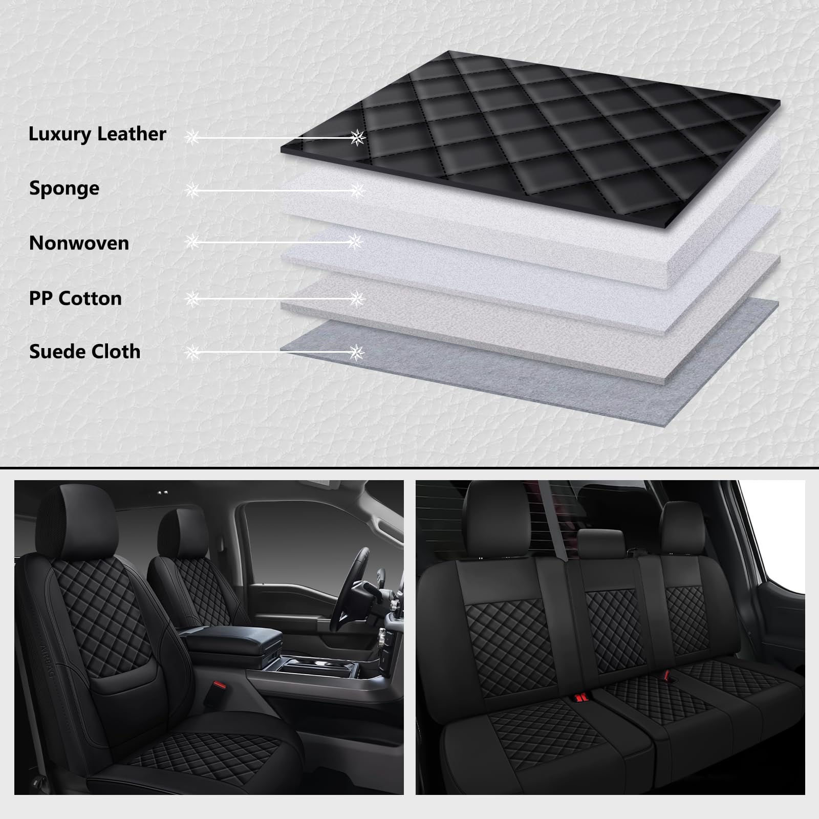 WENNFOUR F150 seat covers easy installation guide for quick fit