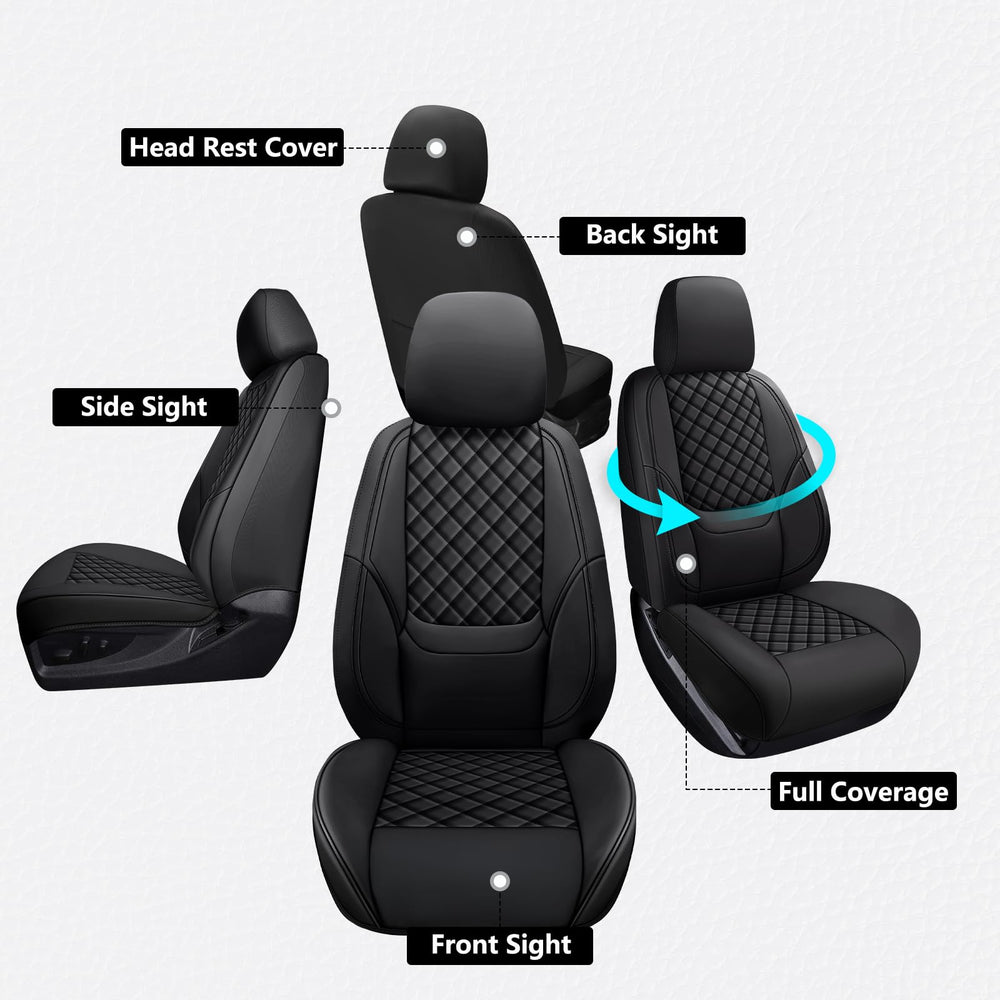 WENNFOUR F150 front seat detail showing durable faux leather and easy care