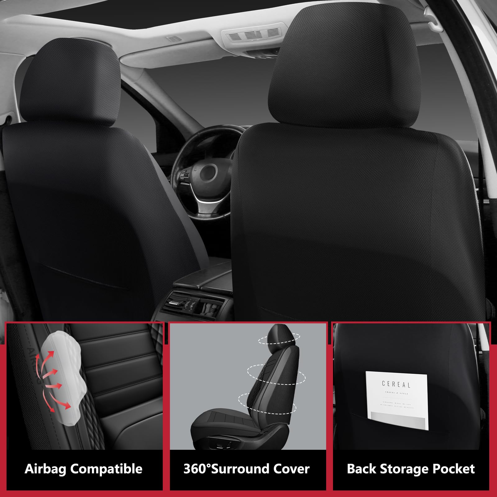 WENNFOUR Tacoma lumbar support pad enhances long-drive comfort.