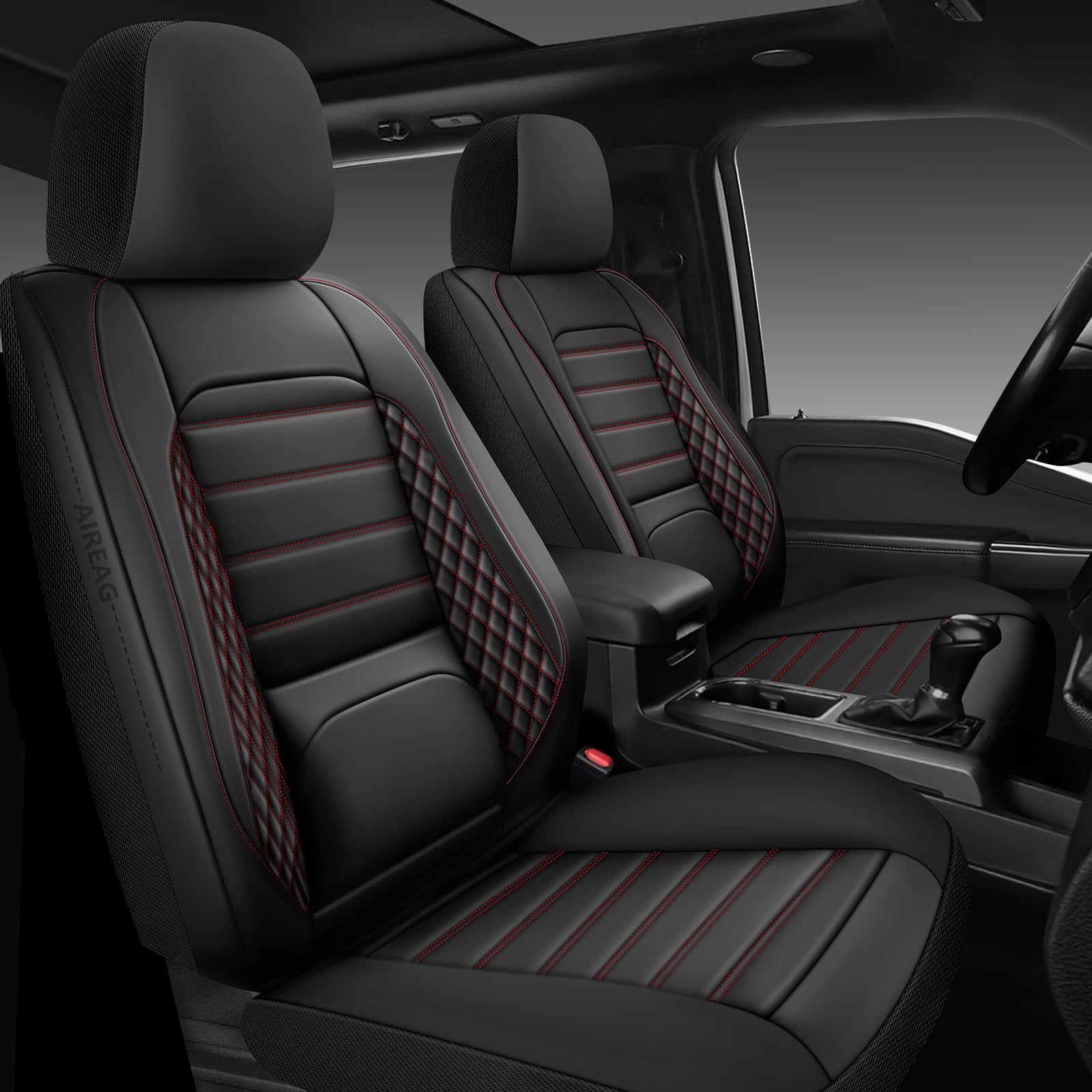 WENNFOUR Tacoma front-seat covers with custom fit and protection