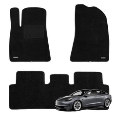 WENNEBIRD front-left mat for Tesla Model 3 with premium feel and anti-slip grip
