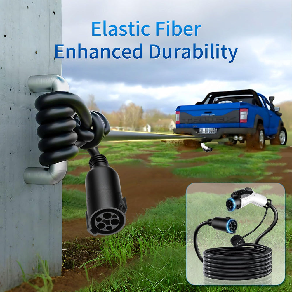 WenStorm 50A 21ft extension cable weatherproof design for outdoor use.