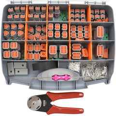 WENXJFF 416pcs DT kit overview with rugged waterproof housing and organized case