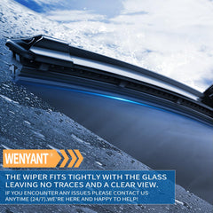 Wenyant 18in front wiper blade for precise coverage on smaller windows