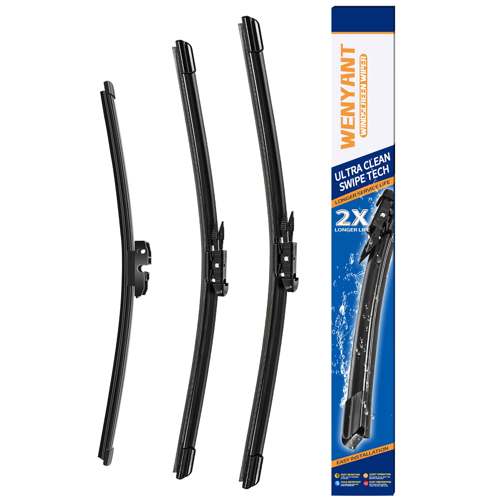 Wenyant 26-inch front wiper blade for Ford Explorer, clear rain visibility