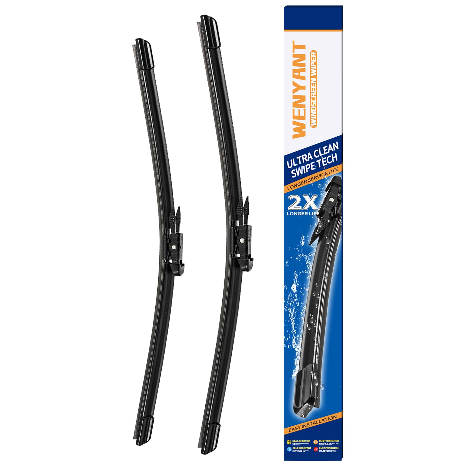 Wenyant front wiper blades Avalon-fit provide reliable visibility in rain