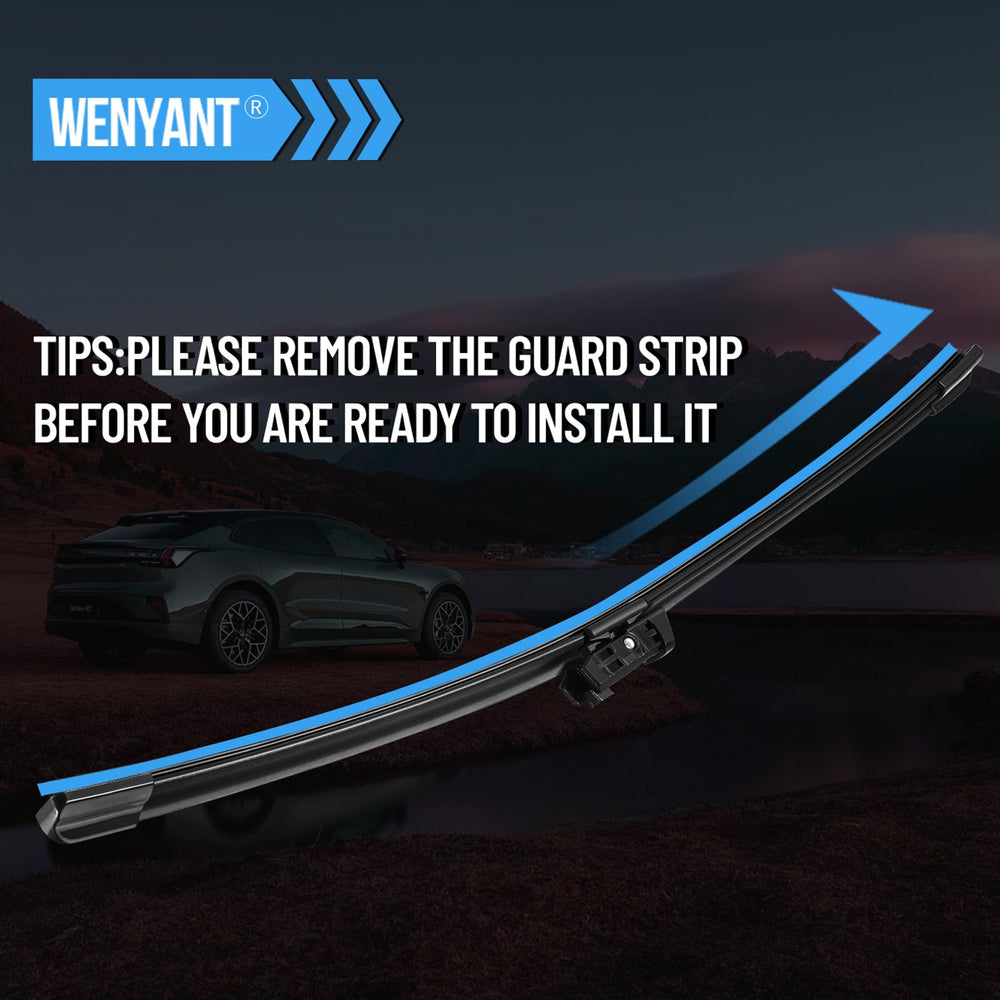 Wenyant replacement wiper set for Beetle-compatible vehicles.